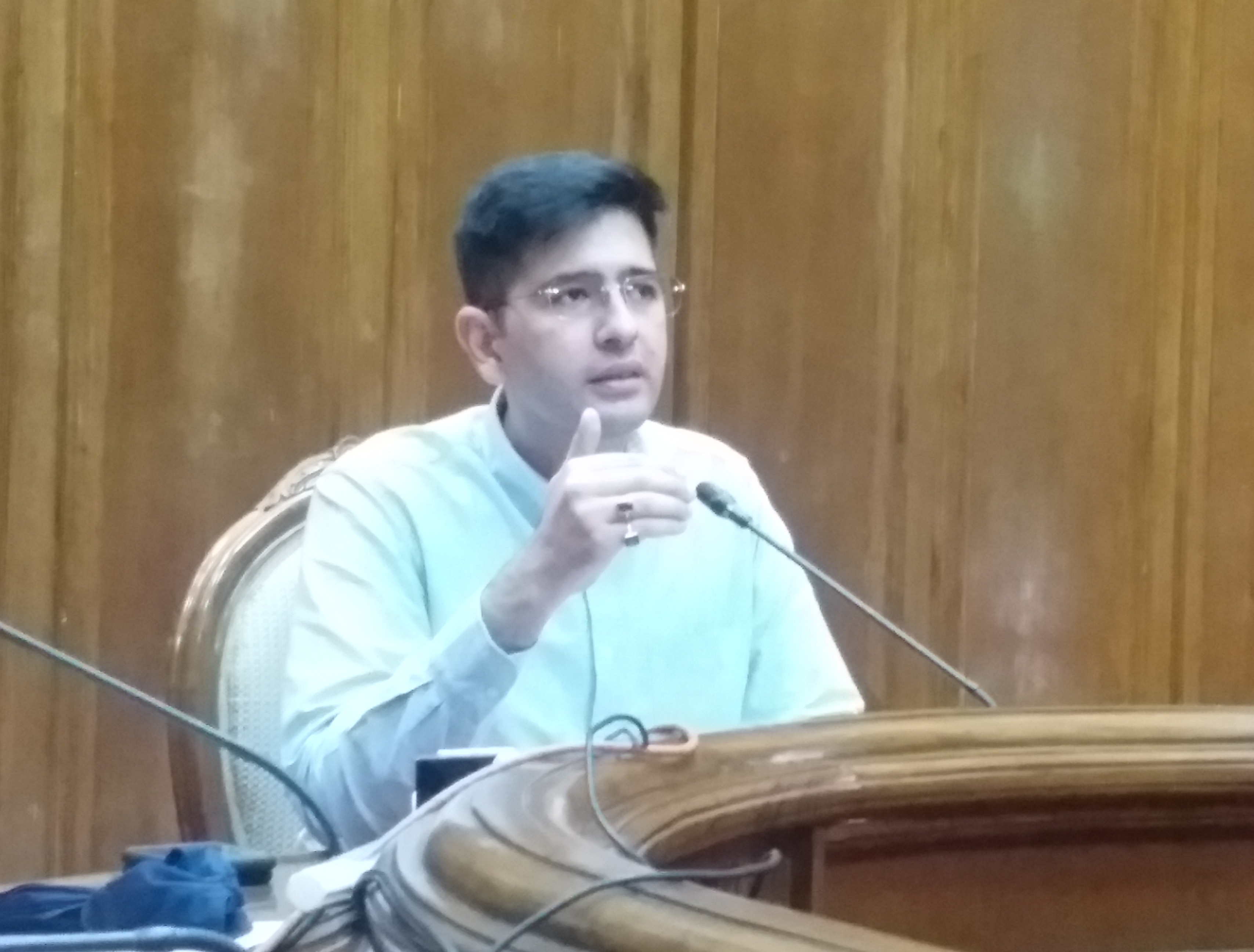 raghav chaddha on peace and harmony committee meeting over tripura cm statement