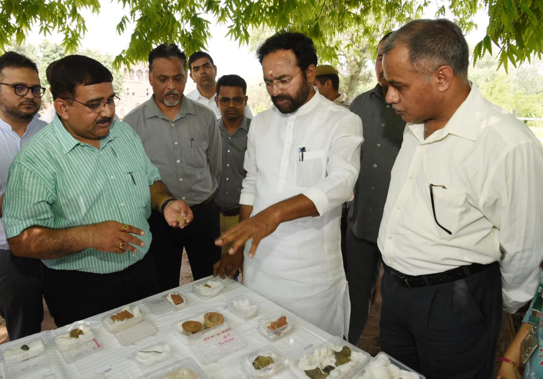 Union Culture Minister G Kishan Reddy Purana Qila visit