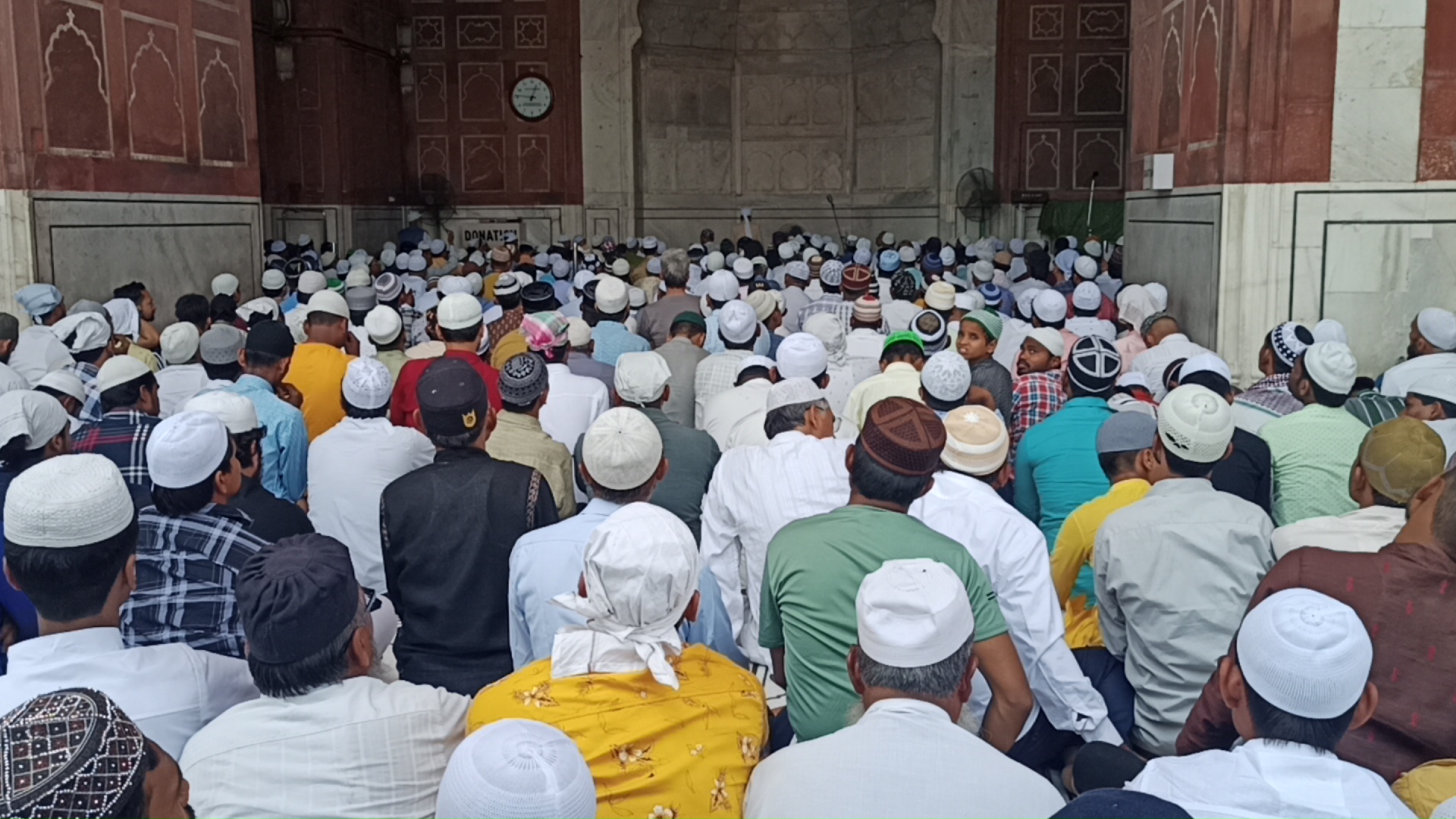 जामा मस्जिद में अदा की गई ईद की नमाज