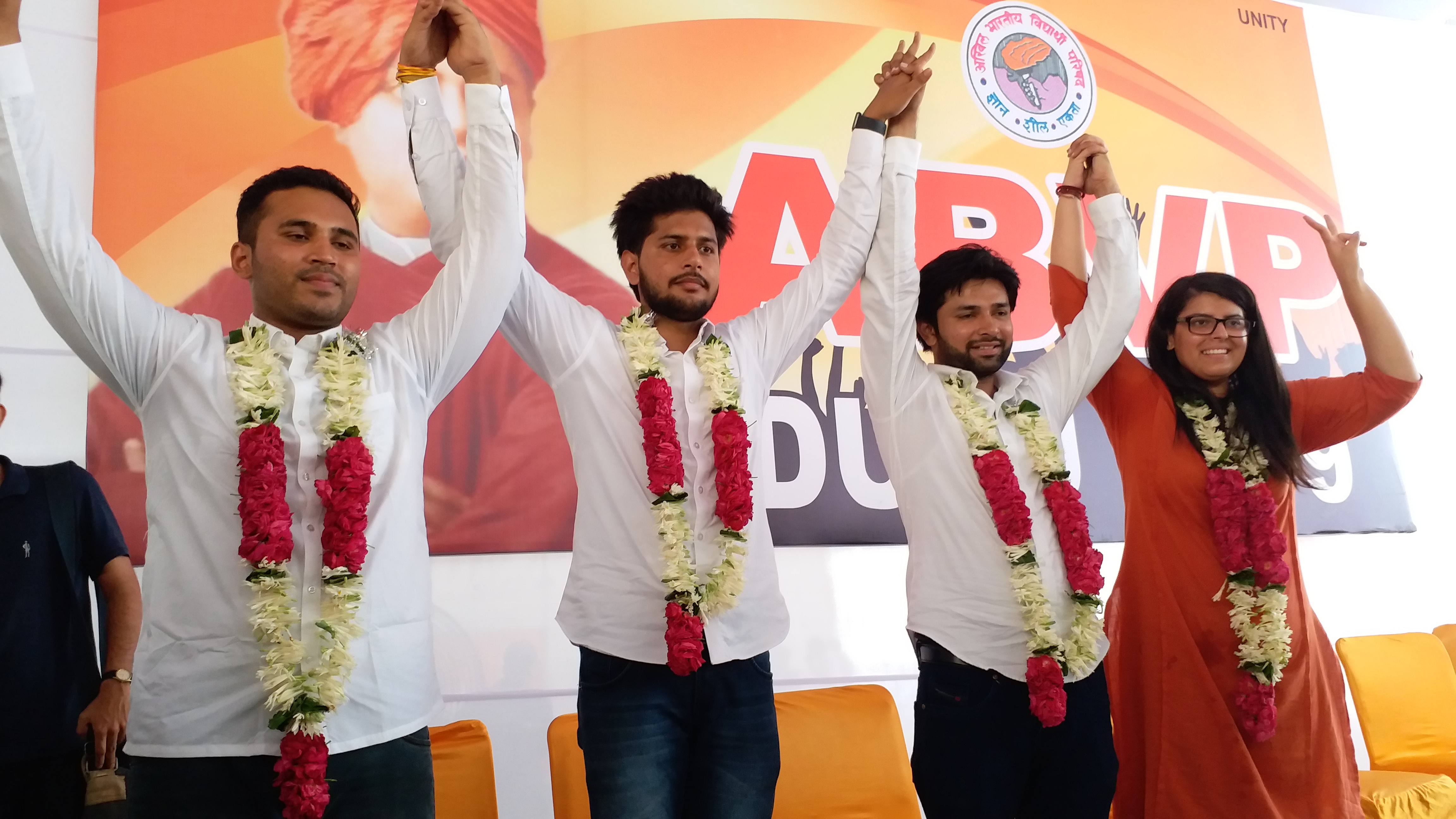 ABVP announced dusu panel and candidates for all seats