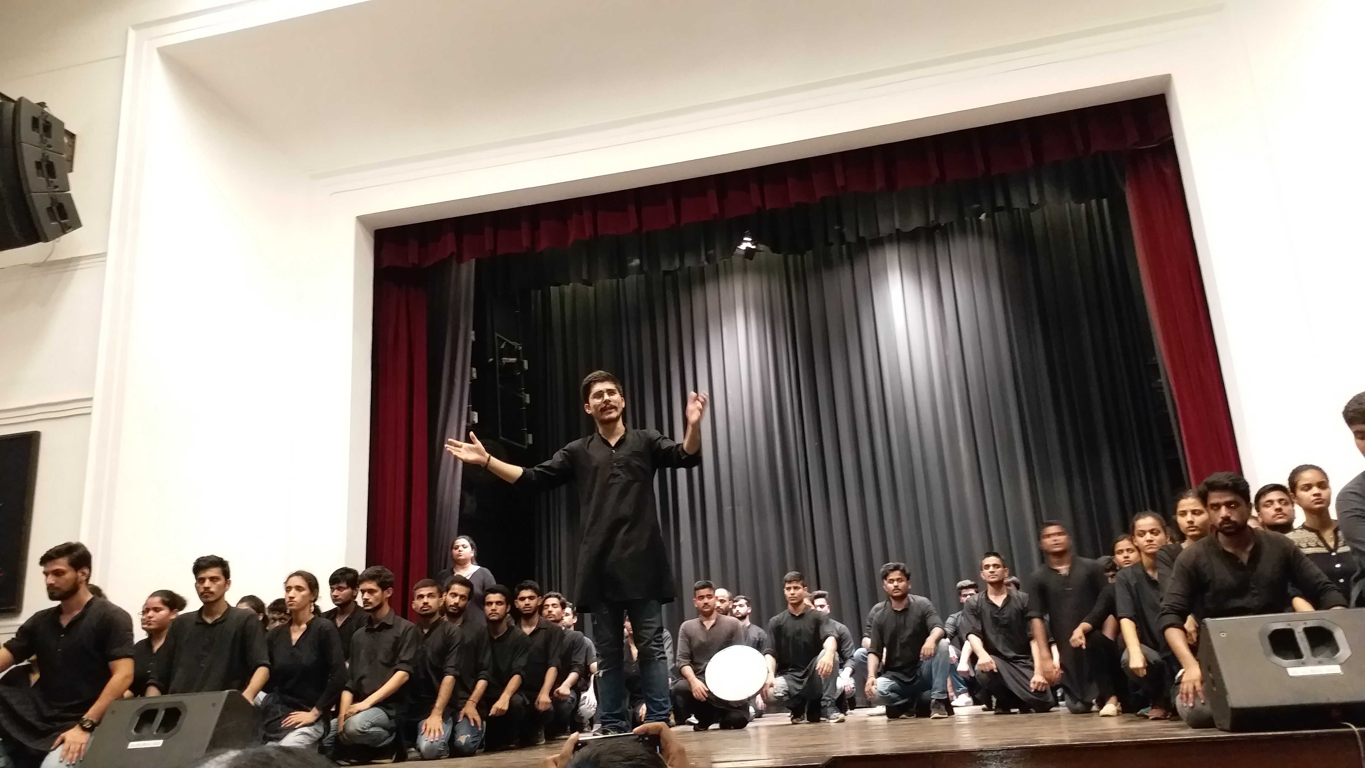 Sukhmanch Theatre presents street play in stephens college