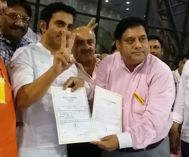 gautam gambhir won by record votes in east delhi