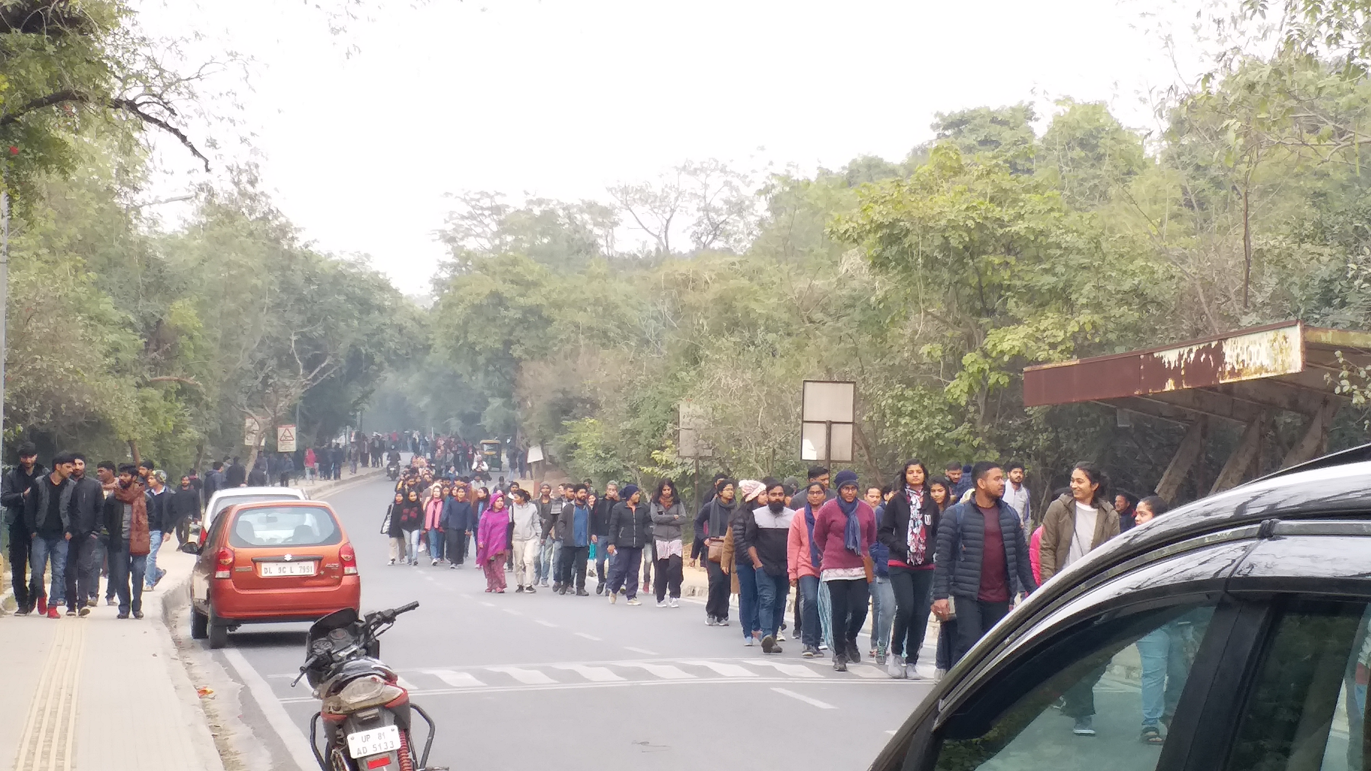 jnu teachers march