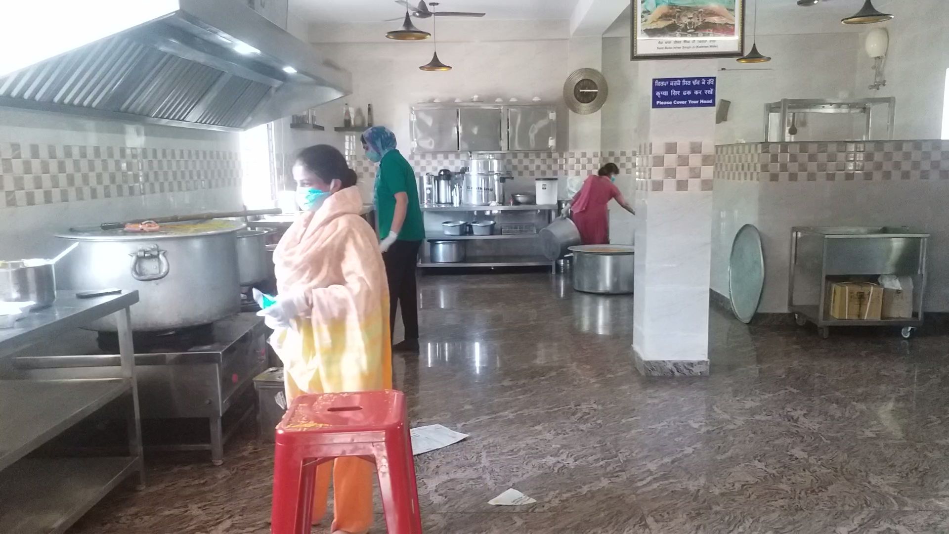 food being prepared in Gurudwara