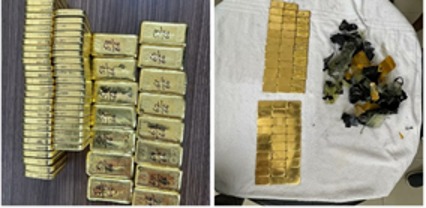 'गोल्ड ऑन हाइ-वे' ऑपरेशन में DRI ने जब्त किया 8 करोड़ 38 लाख का विदेशी सोना