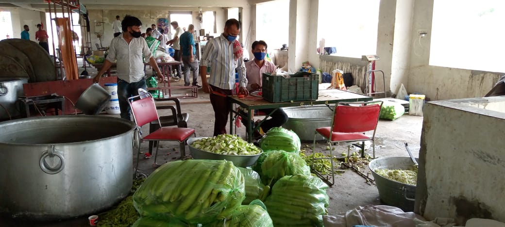 Preparation for grand worship in iskcon temple dwarka delhi