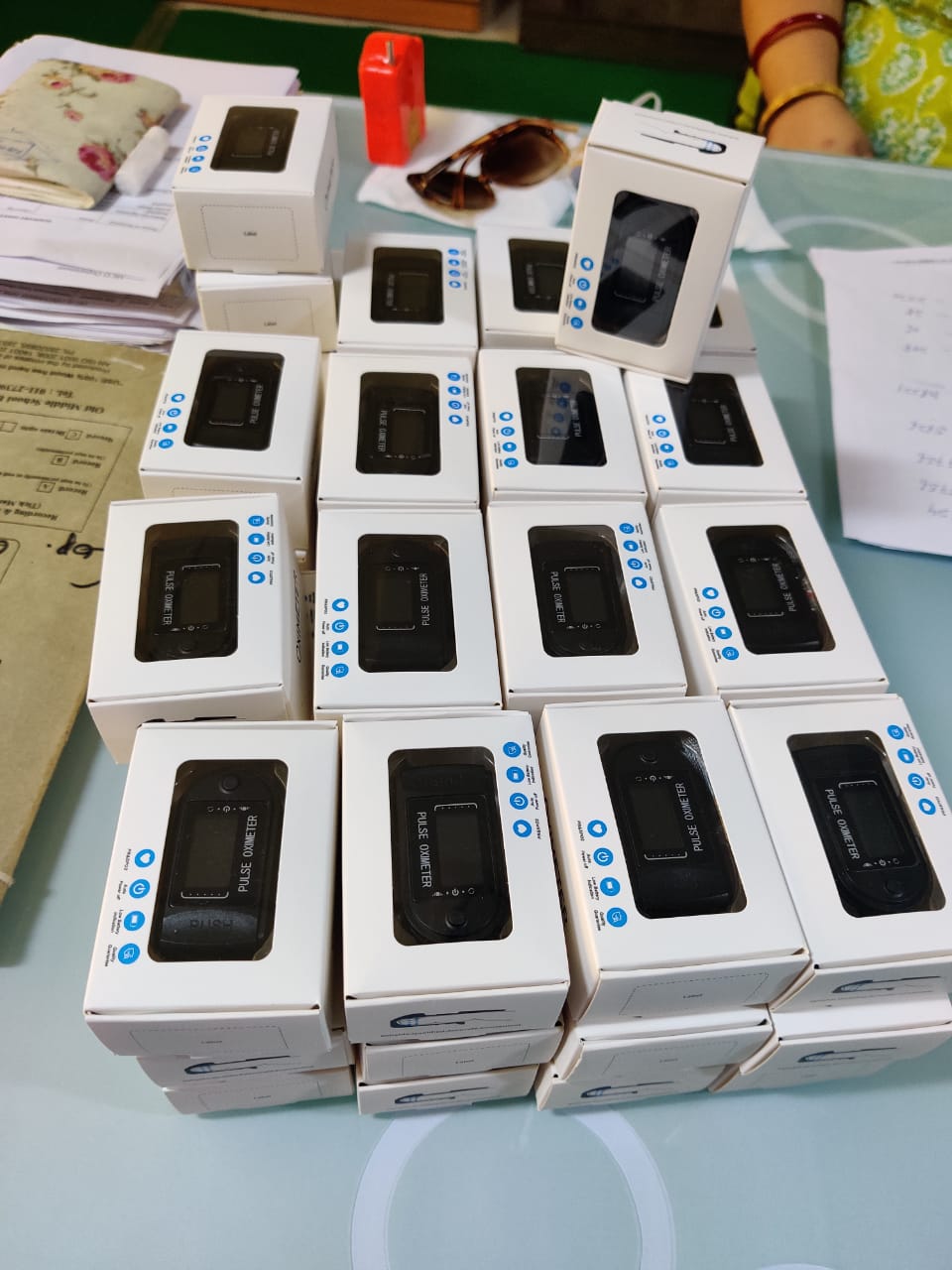 Pulse oximeters being provided to senior citizens who living in isolation