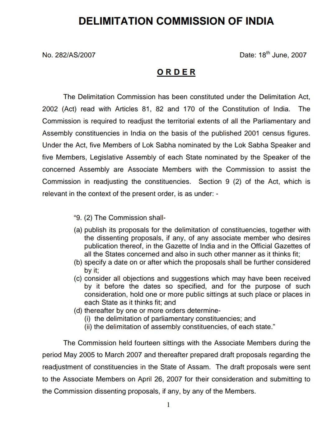 Constituency Delimitation