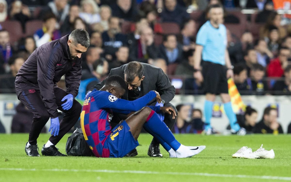 Ousmane Dembele injured