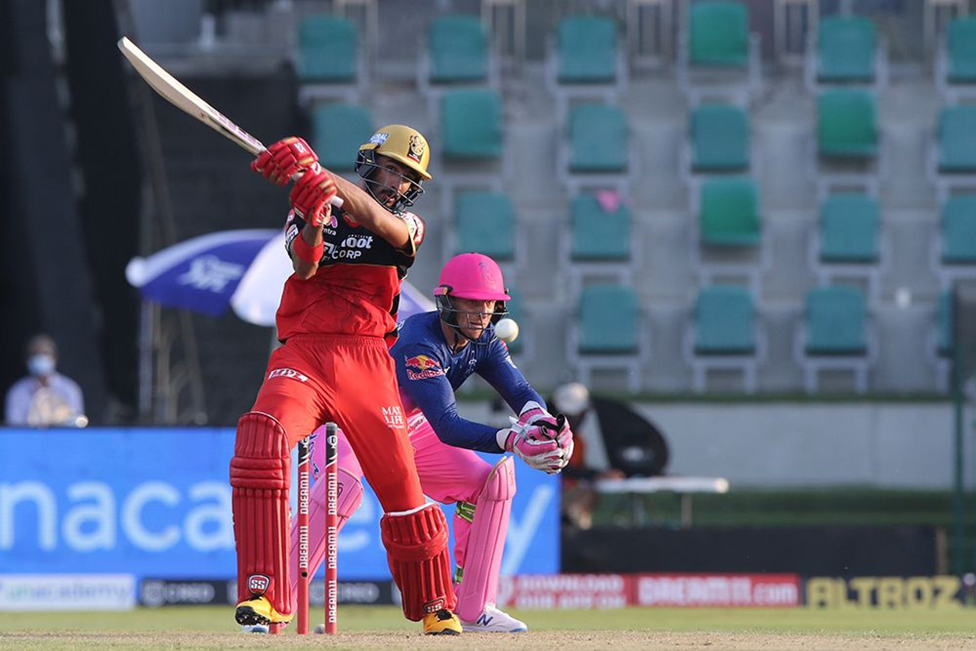 Devdutt Padikkal scored a blitzkrieg 63 off 45 balls before felling to Jofra Archer's excellent delivery.