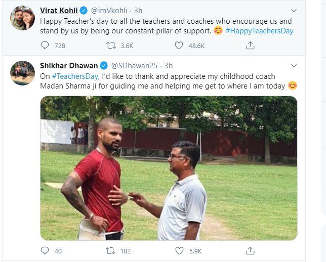 Happy Teacher's Day, Sachin Tendulkar, Virat Kohli, Sushil Kumar