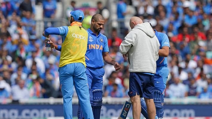 Shikhar Dhawan suffered thumb injury against Australia.