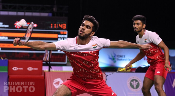 India's emerging men's doubles pair of MR Arjun and Dhruv Kapila.