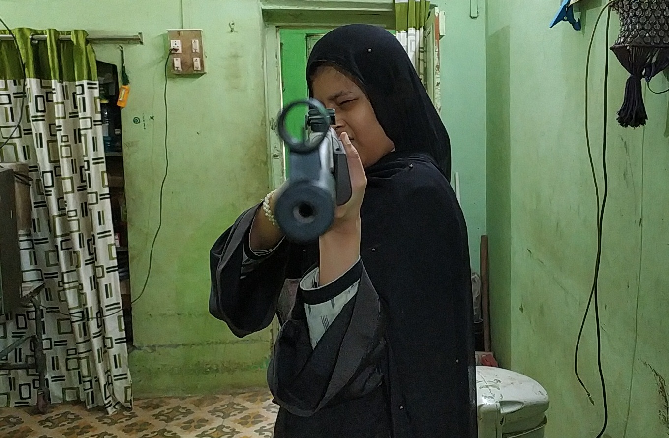 Tanzeela Parveen is Dhulia's first Muslim rifle shooter student.