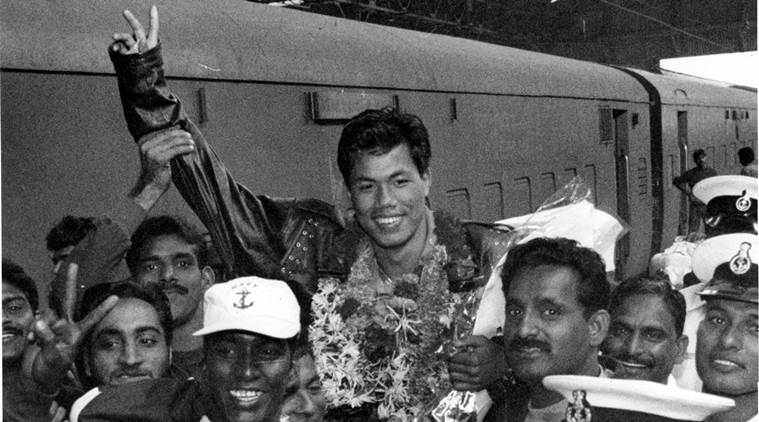 Dingko Singh was given a gala reception on his arrival in India after winning 1998 Asian Games gold in Bangkok.