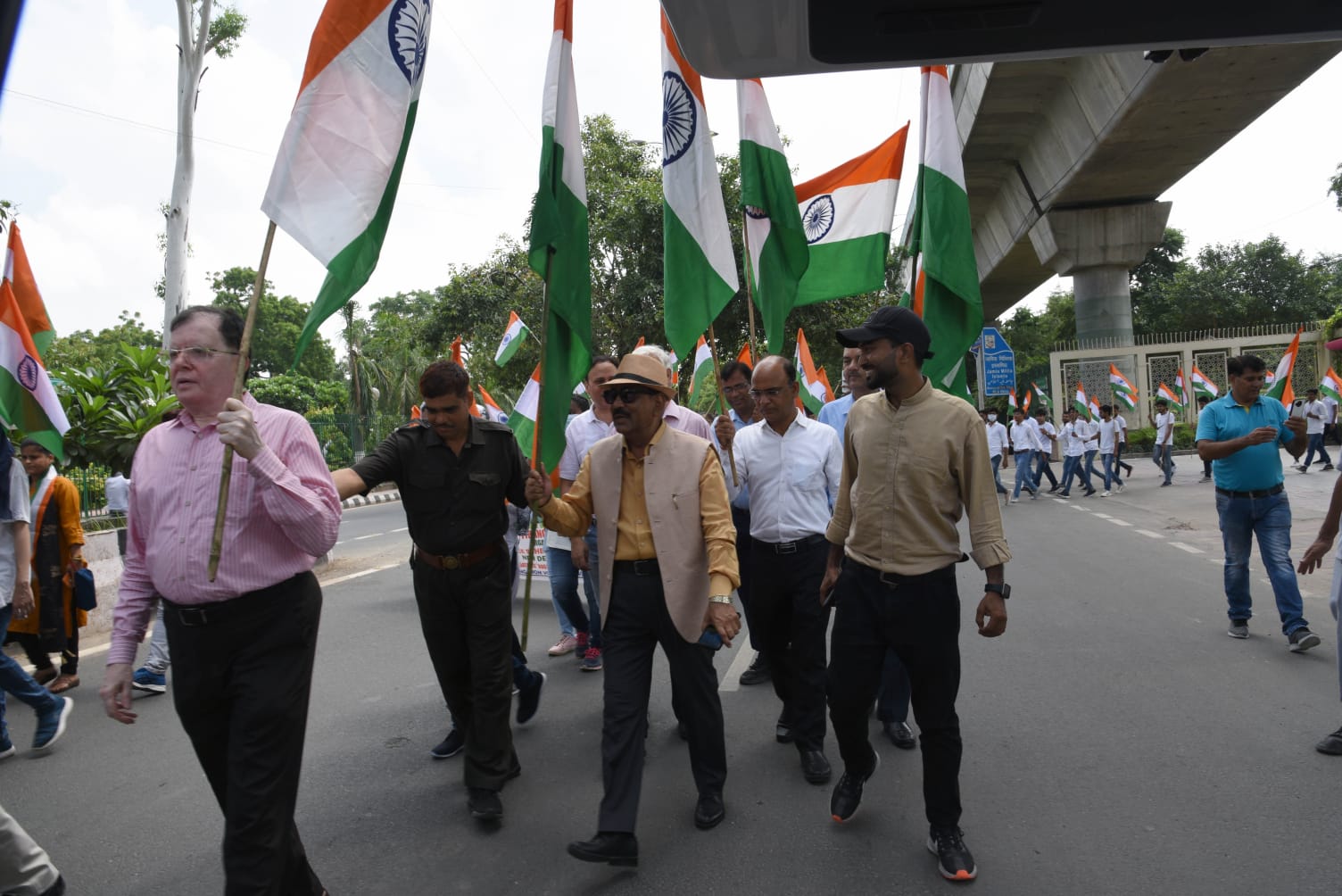 Tiranga rally in Jamia Millia Islamia