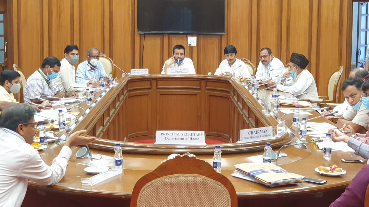 A meeting of the Minority Welfare Committee of the Delhi Assembly was held