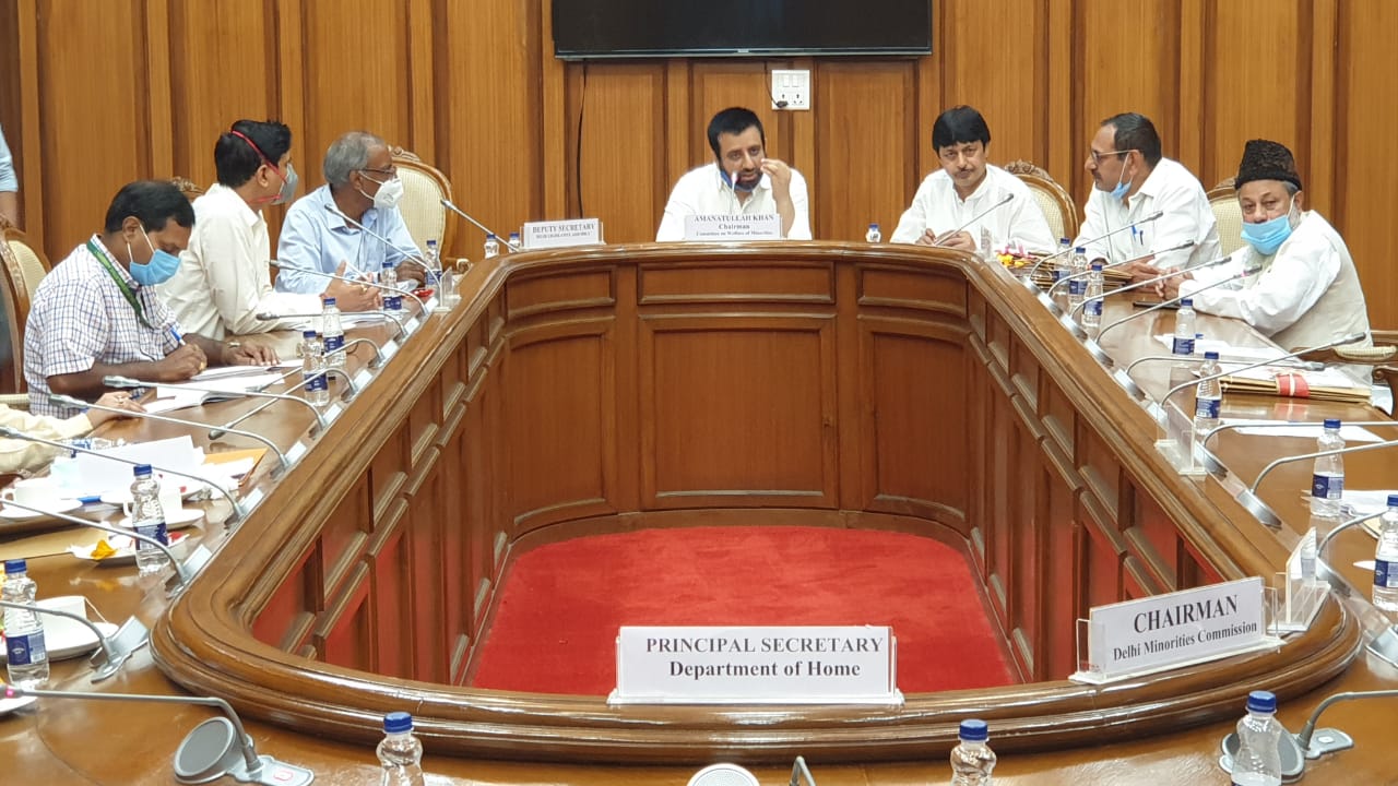 A meeting of the Minority Welfare Committee of the Delhi Assembly was held