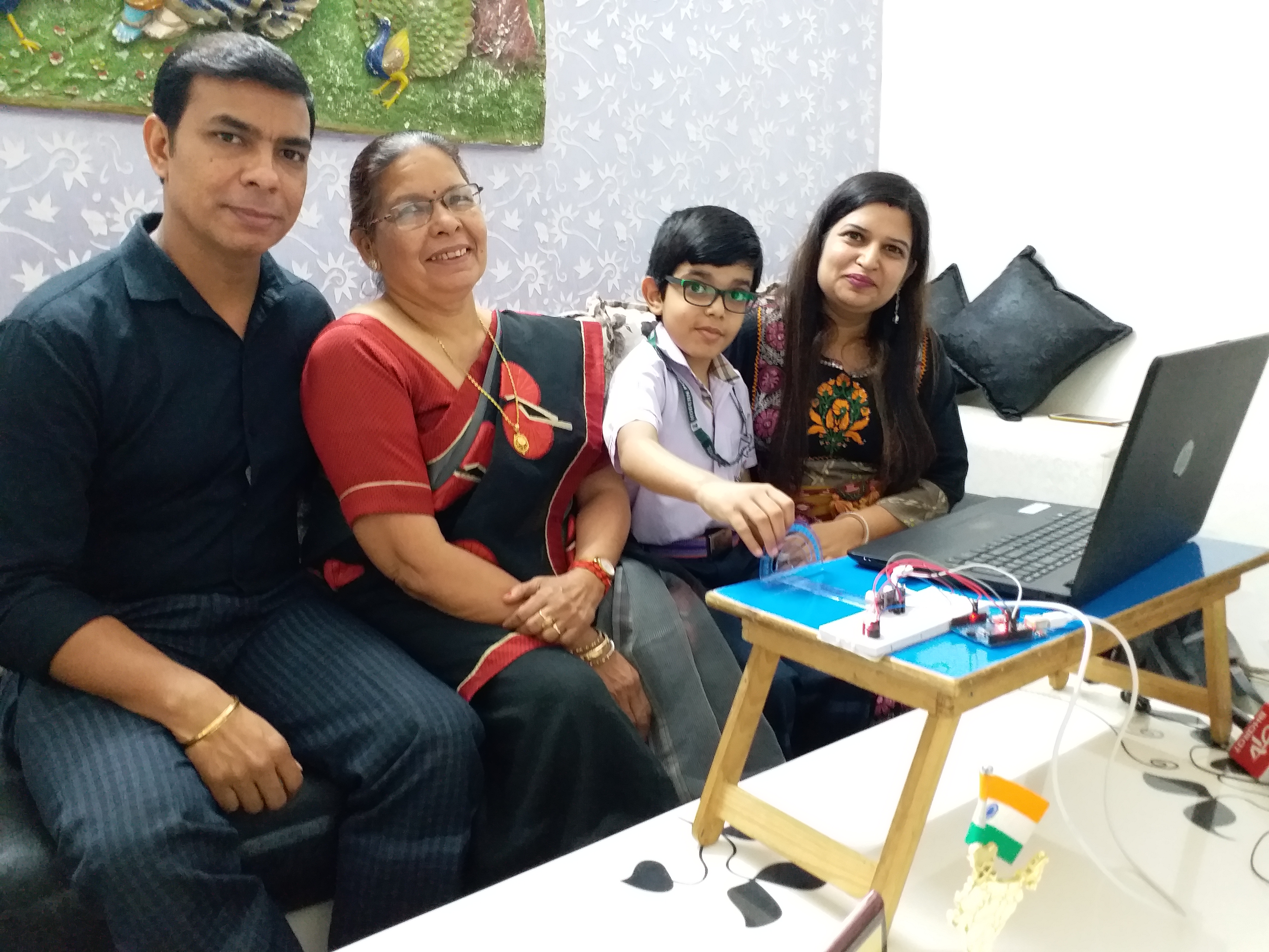 Nine year old from Delhi develops device to ensure social distancing