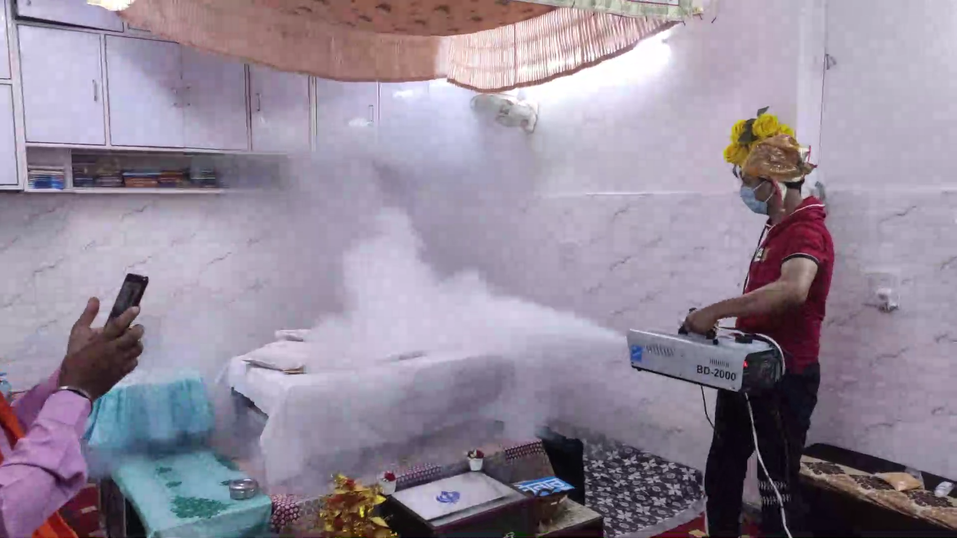 fogging process took place in gurudwara