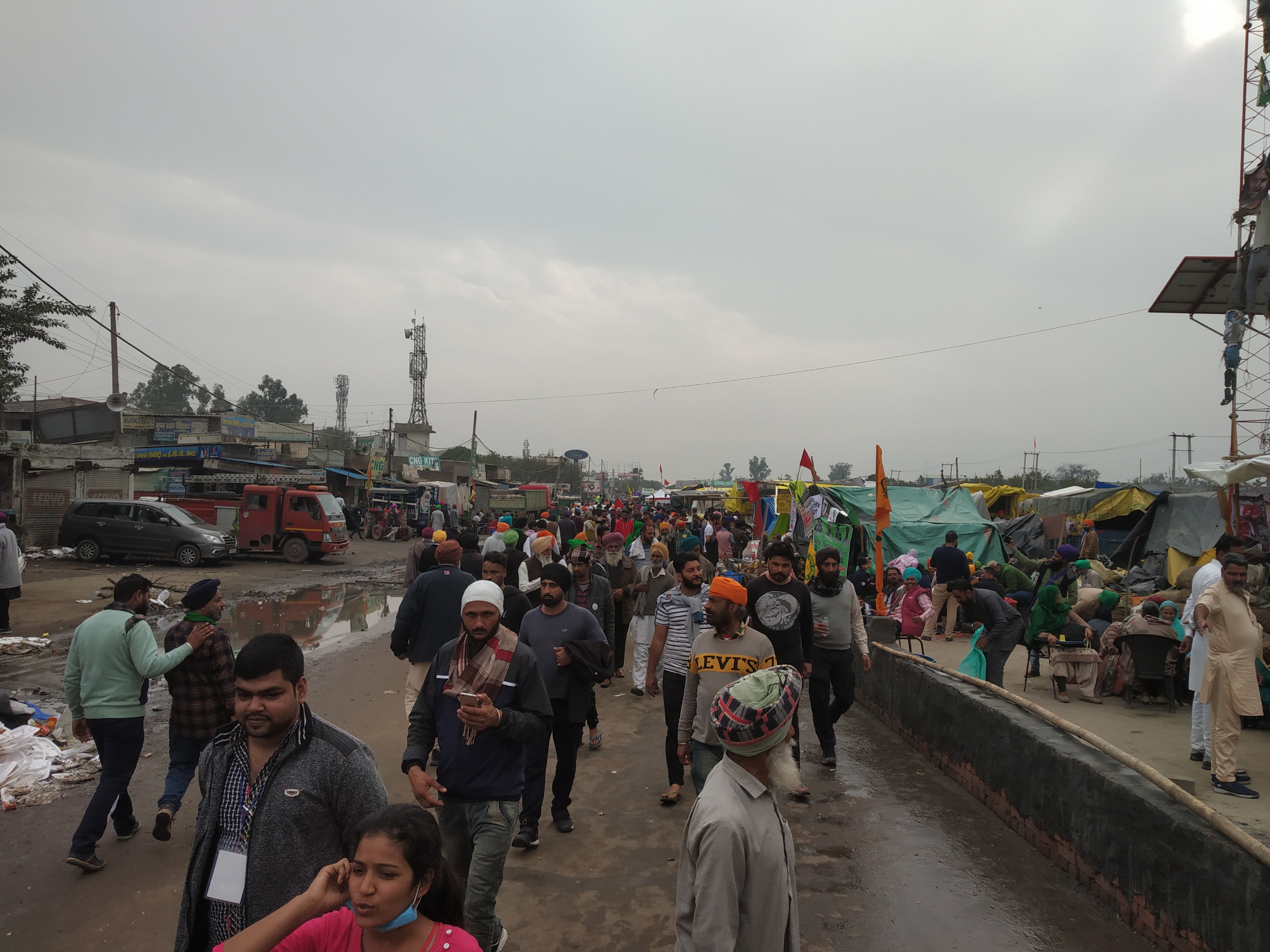 delhi government wi-fi connection at singhu border
