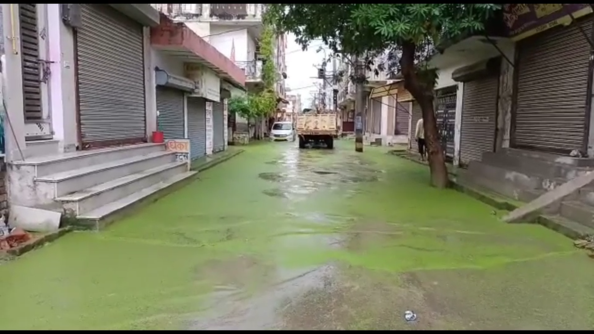 Waterlogging in Jain Nagar Delhi