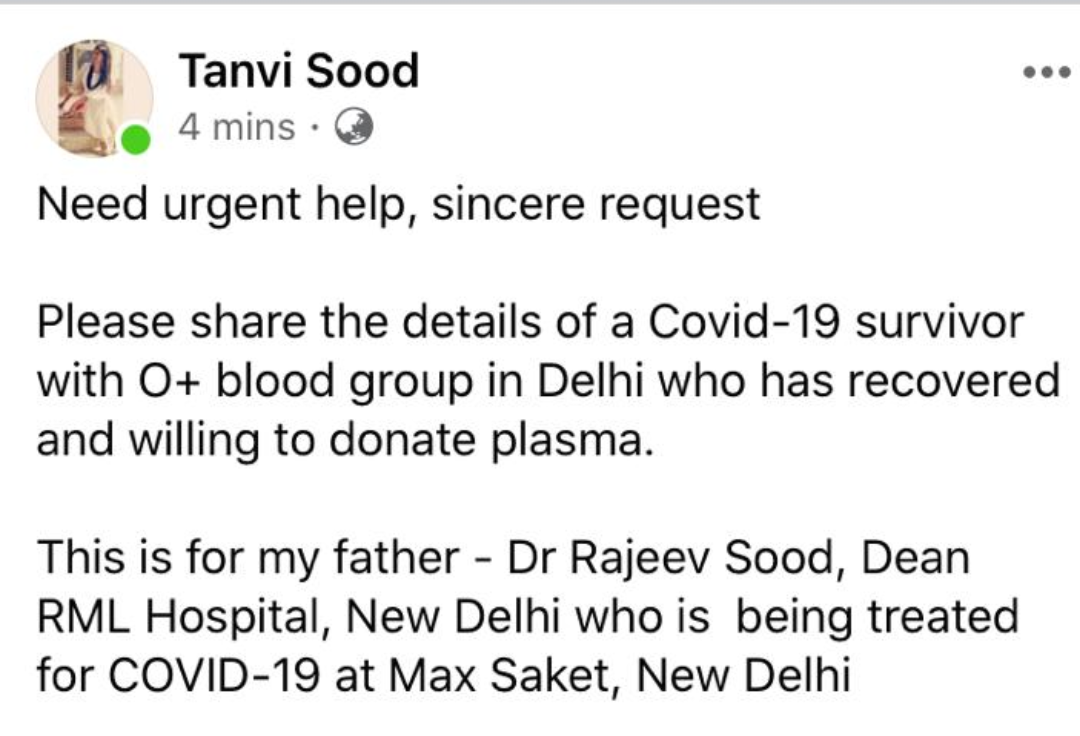 Corona infected RML hospital dean is in critical situation in delhi