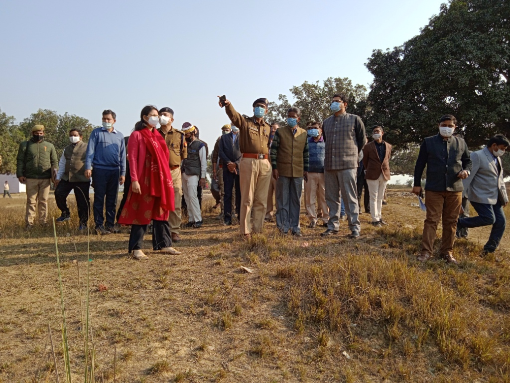 महाराजा सुहेलदेव स्मारक स्थल का निरीक्षण