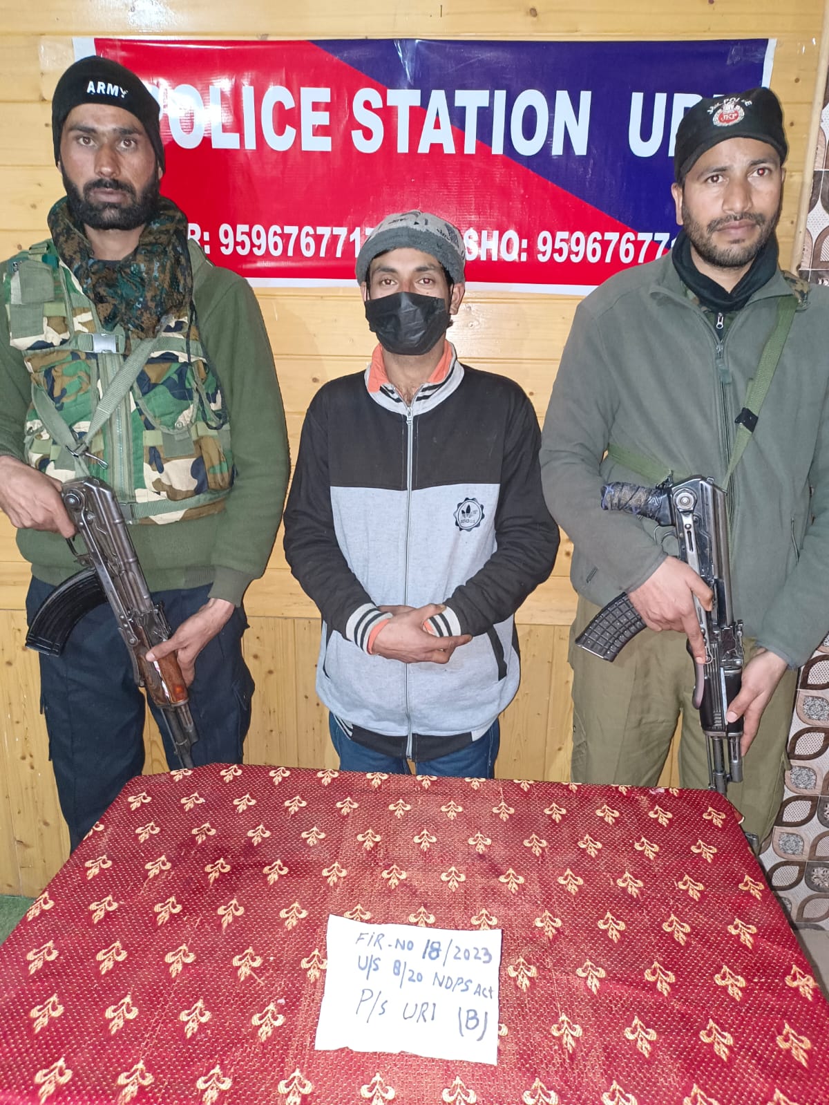 Drug Peddler arrested 50 grams of contraband substances in uri