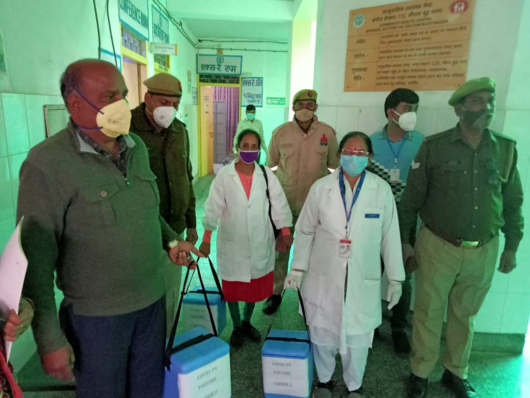 corona revaccination dry run rehearsals at 75 centers in noida