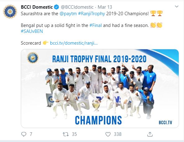 Irani Cup  women's domestic matches  BCCI  coronavirus