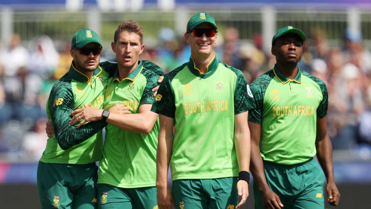 Dwaine Pretorius with his teammates.