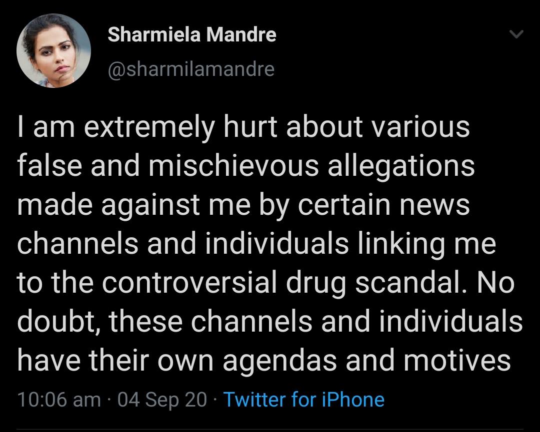 Sharmiela mandre angry on media