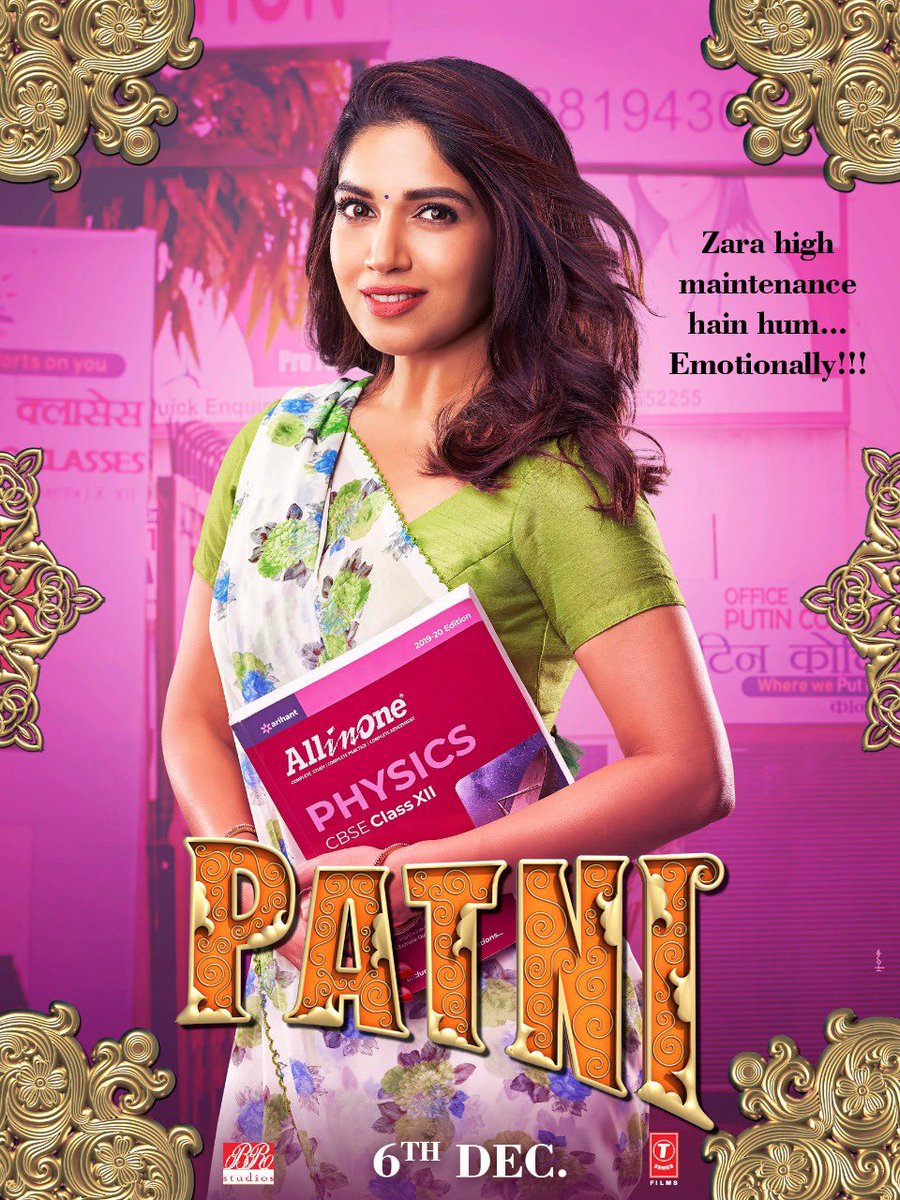 Bhumi, Kartik and Ananya share Pati Patni Aur Woh first look posters