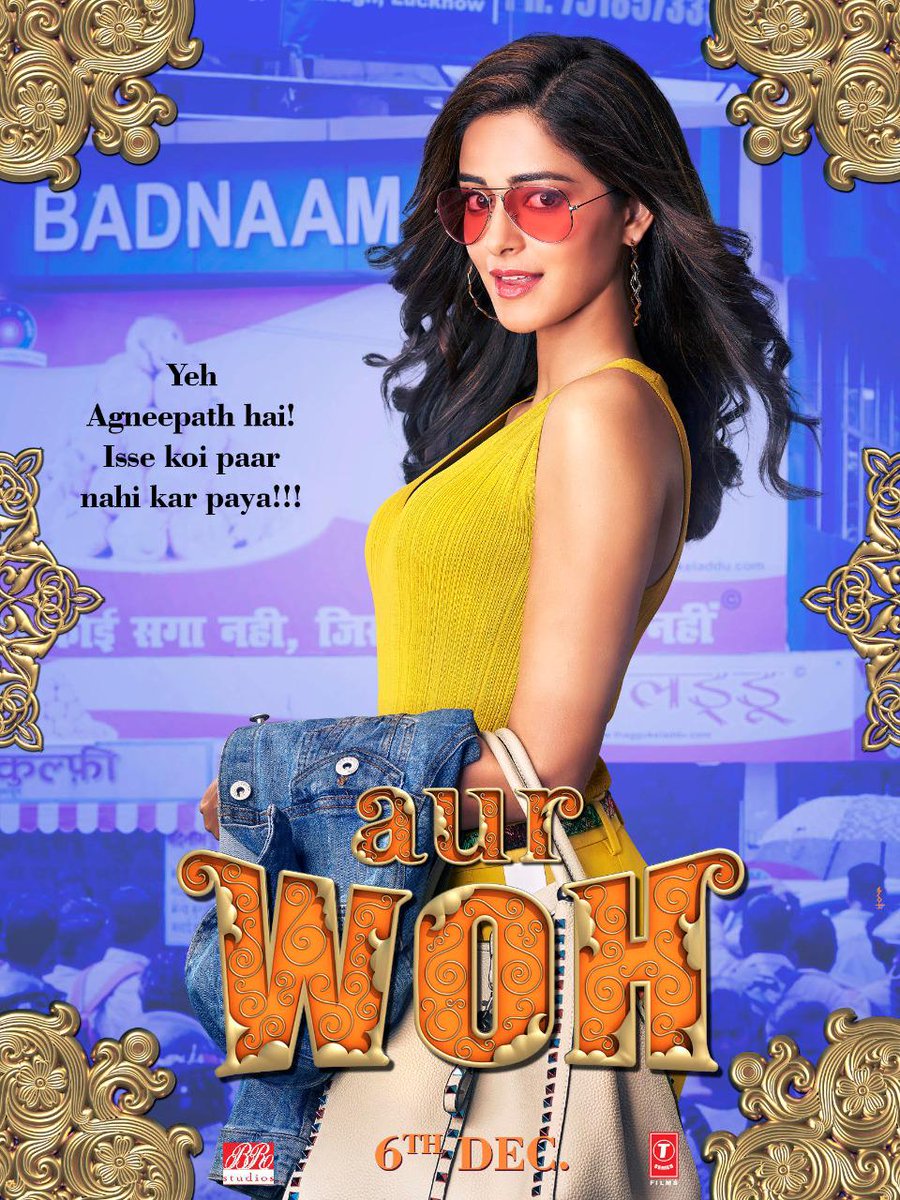 Bhumi, Kartik and Ananya share Pati Patni Aur Woh first look posters