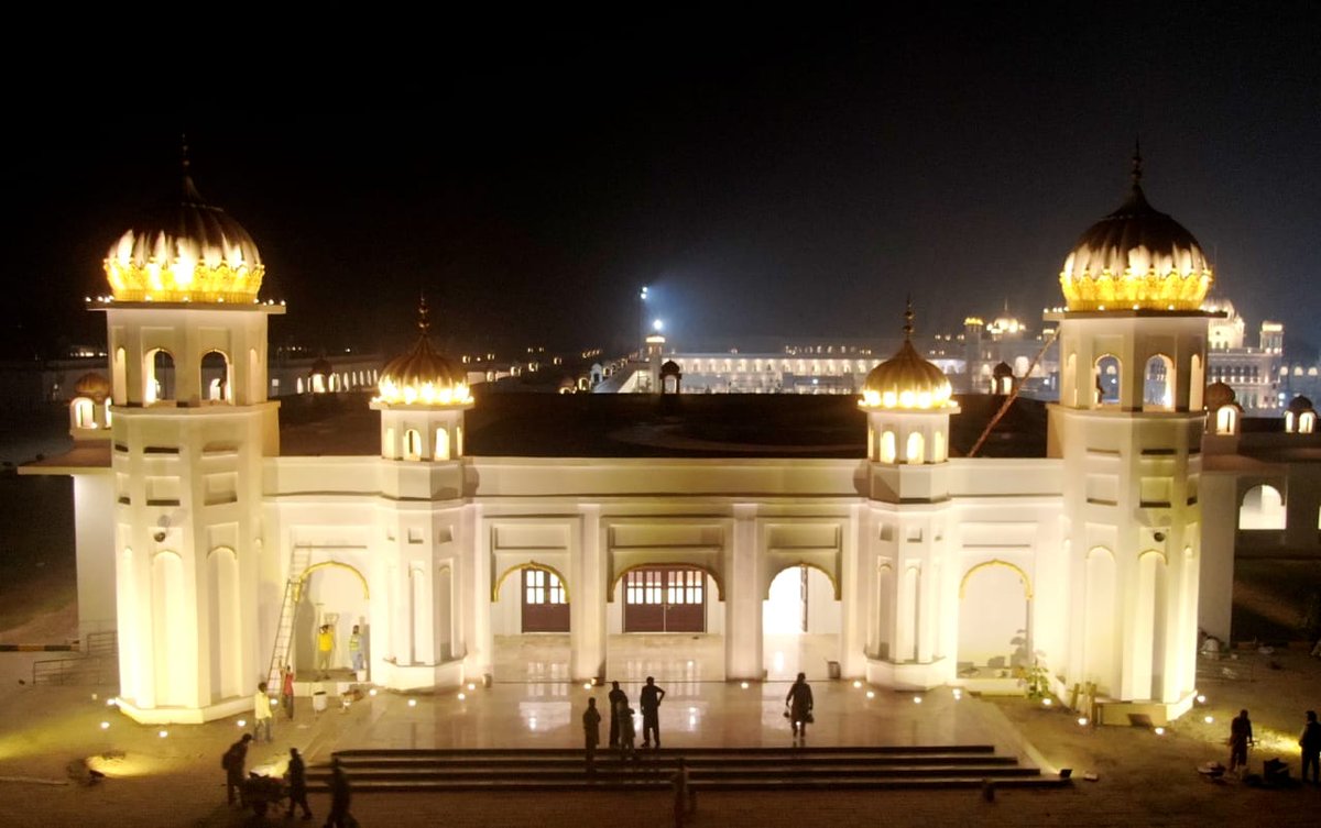 Imran Khan on Sunday shared pictures of the Kartarpur complex and Gurdwara Darbar Sahib