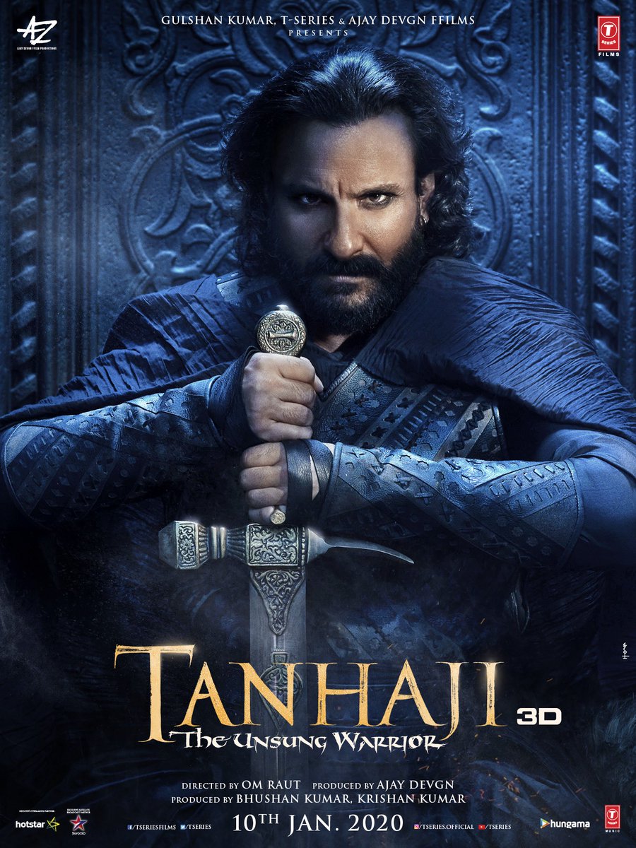 Tanhaji: The Unsung Warrior poster: Saif Ali Khan looks terrifying