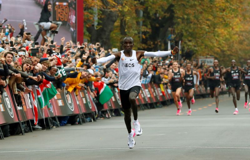 World marathon record holder Eliud Kipchoge