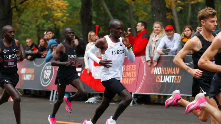 World marathon record holder Eliud Kipchoge