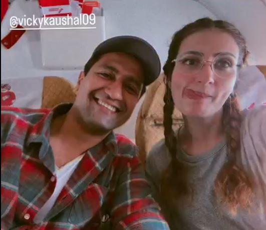 Fatima Sana Shaikh goes goofy picture with Vicky Kaushal