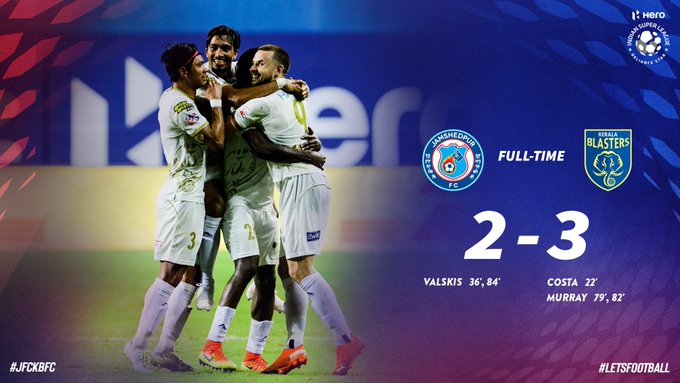 Kerala Blasters beat Jamshedpur fc