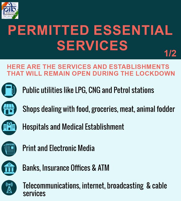 Essential services to continue even during lockdown