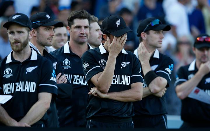 New Zealand players after the final.