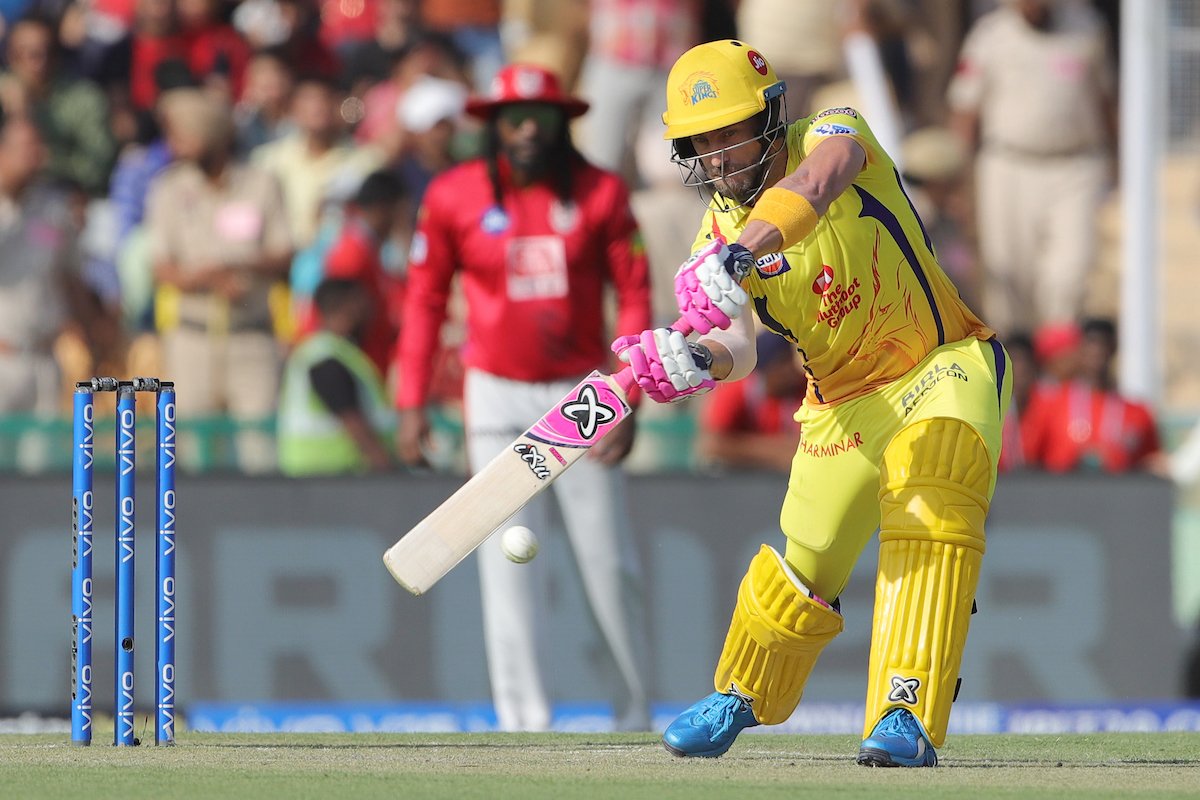 Faf du Plessis has played 96 runs innings against KXIP.