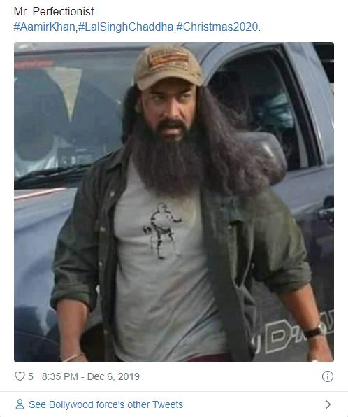 Amazing! Aamir's unrecognizable look from Laal Singh Chaddha sets