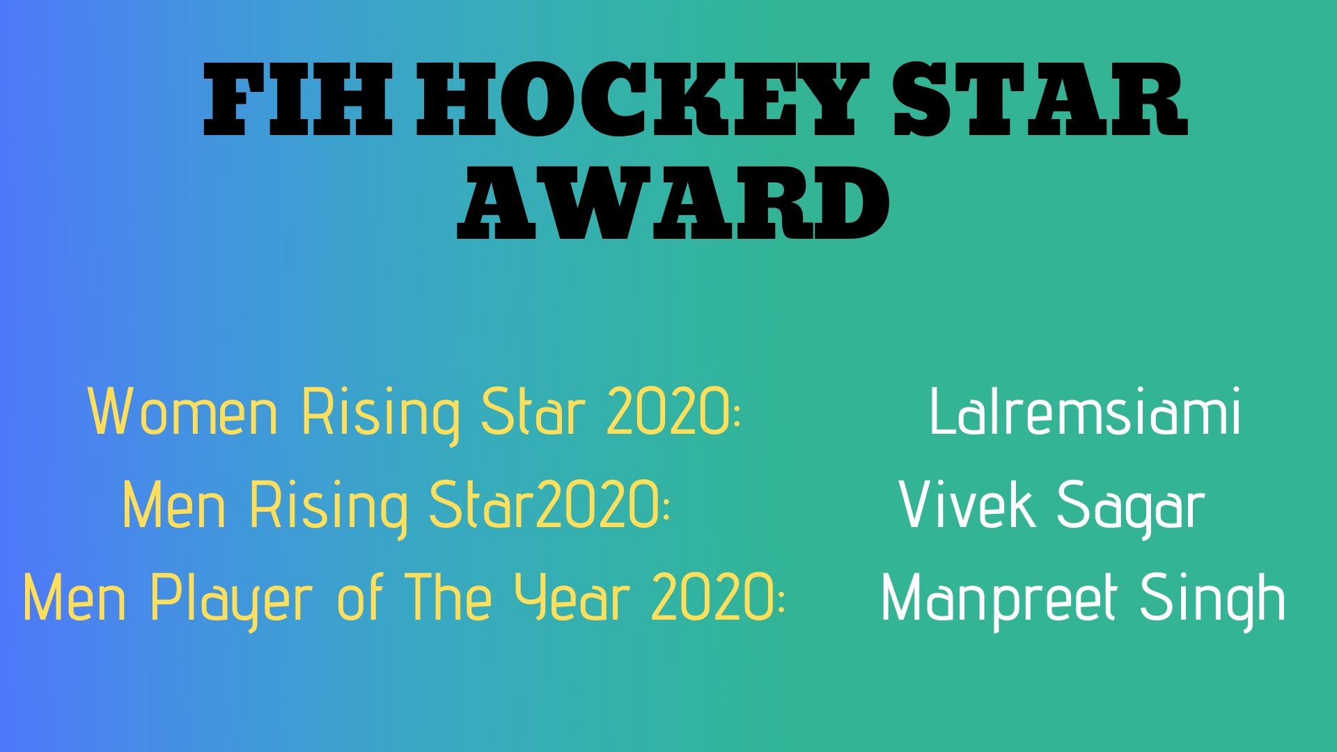 Manpreet Singh,  2019 FIH Men's Player of the Year award, Lausanne, Olympics