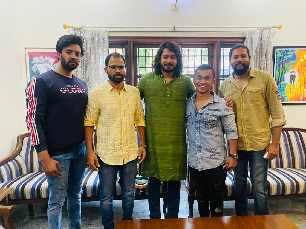 Film team Visits Acter Prajwal House