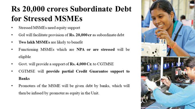 Measures for MSMEs