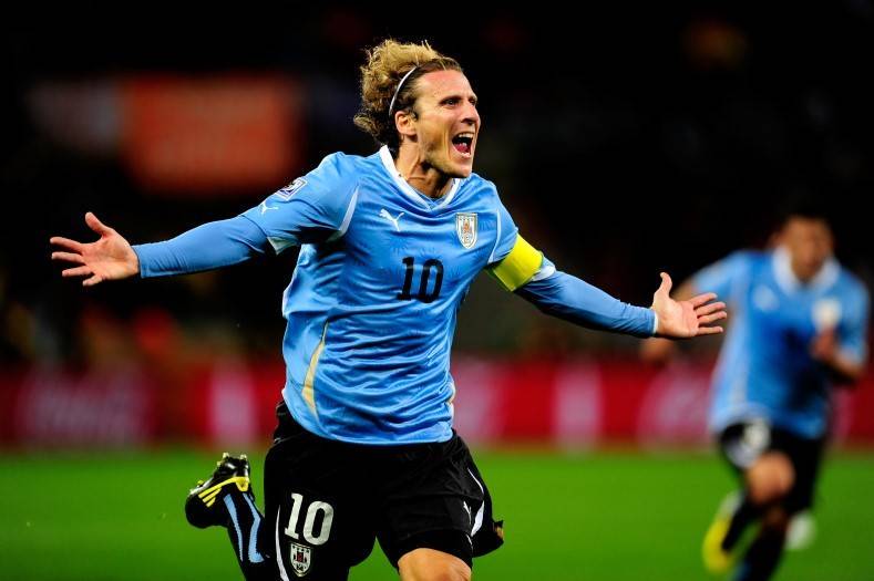 Diego Forlan played the 2010 World Cup semifinal for Uruguay.