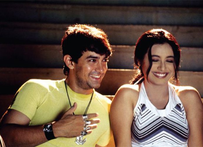 Aamir Khan with Rani Mukerji in a still from Aati Kya Khandala song